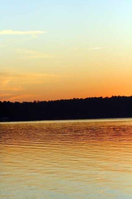 Dreamsicle - 8x10 Fine Art Photography - Coastal Sunsets Orange and Blue