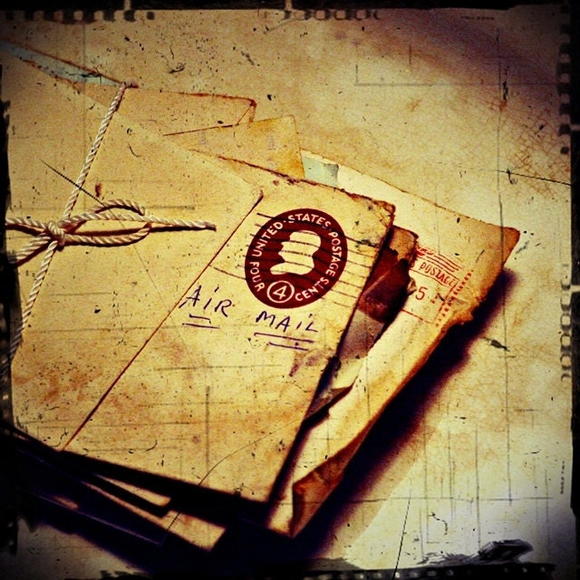 Dear Jewell - 8x8 Fine Art Photograph - Air Mail Love Letters From Leo