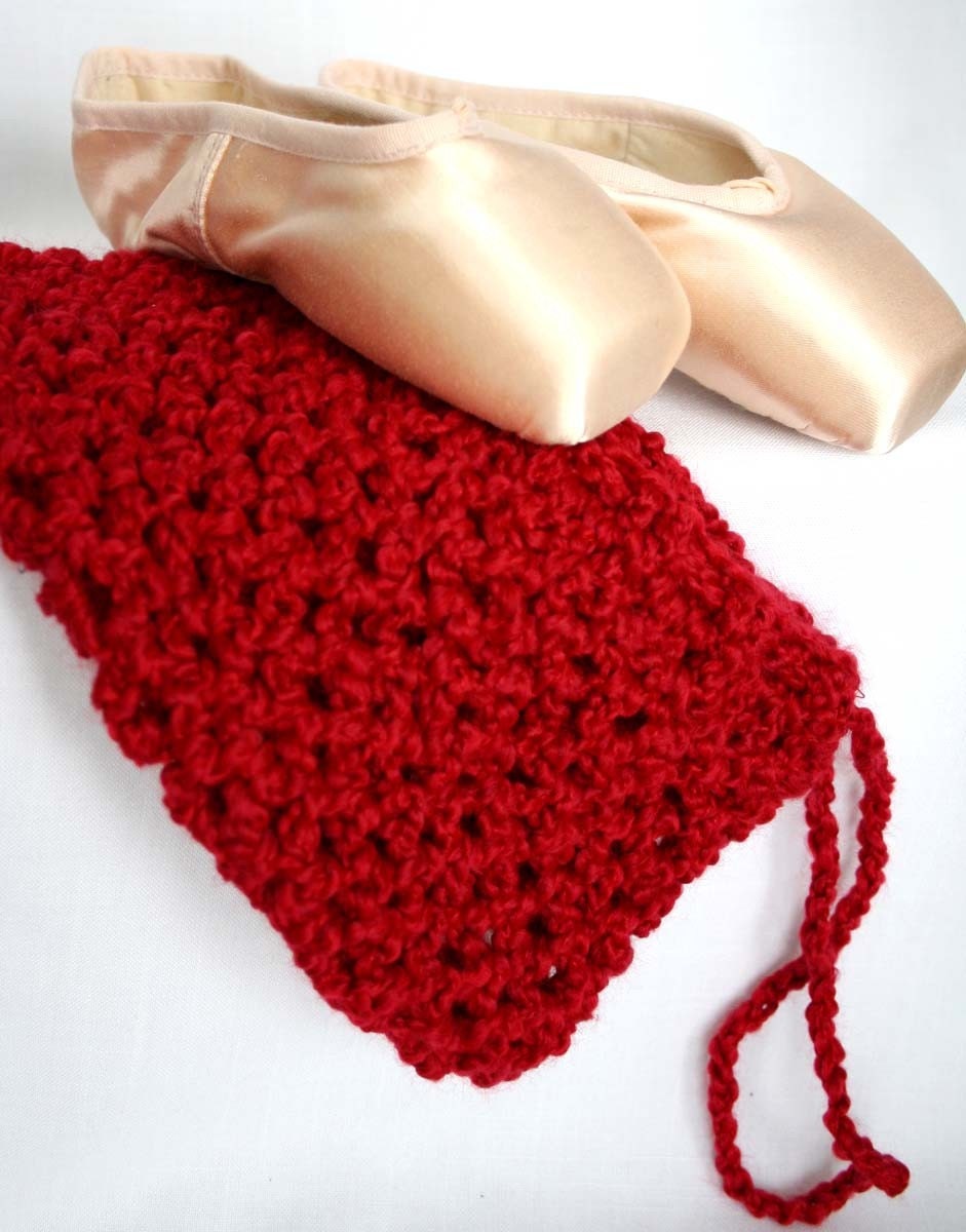 Ballet/Pointe Shoes Bag - Red