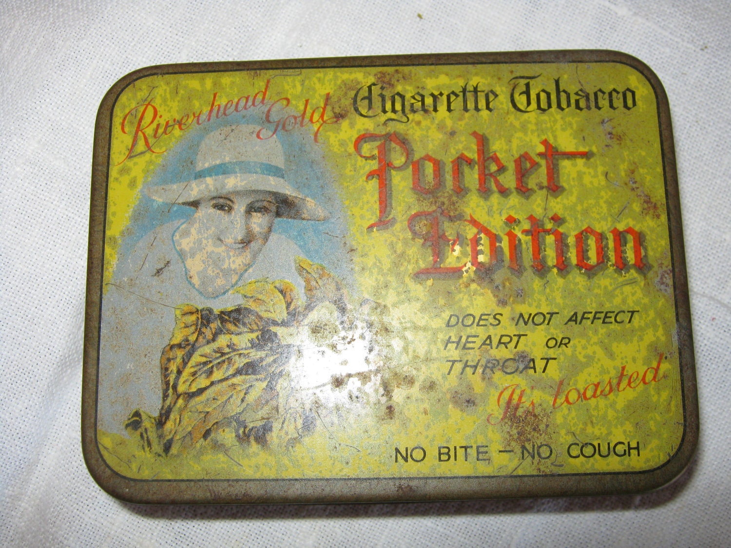 Reserved Please do not bid//Vintage Metal Tin Tobacco Riverhead Select Pocket Edition Cigarette Tin By Gatormom13
