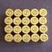 9mm Bullet Casings, Set of 10, PMC Markings, Cleaned, Polished