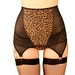 Powernet and Leopard Print 4 Clip Garter Belt.