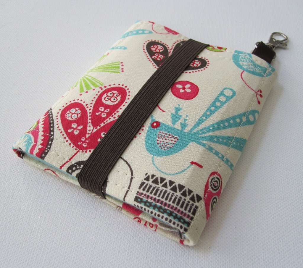 Nerd Herder gadget wallet in Feathered for iPod, Droid, iPhone, camera, earbuds, SD cards, USB, extra batteries, guitar picks,