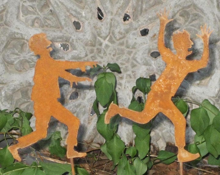 Zombie Chasing a Victim on a Stick - FREE SHIPPING