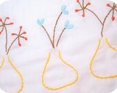 Modern BLOOMS -- An Original Hand Embroidery Pattern in PDF Format & Cross Stitch Chart
