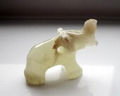 Miniature Quartz Elephant - Vintage