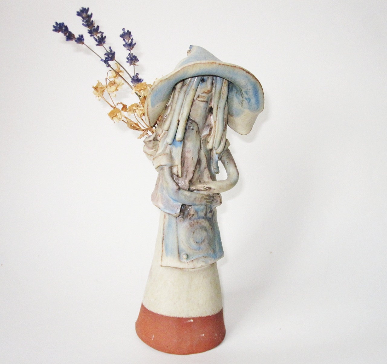 Handmade Pottery Witch - Hag - Art Figurine