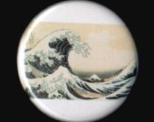 Great Wave Off Kanagawa 1.25 Inch Button