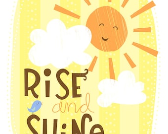 Rise and Shine Wall Art Print
