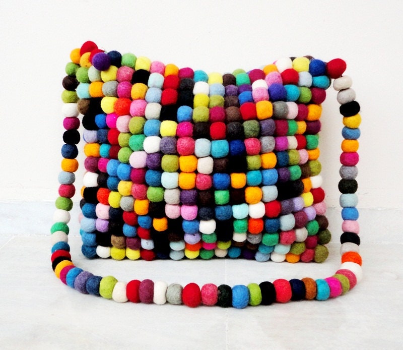 SALE.....Handmade CUTE Eco Friendly Felted Bag