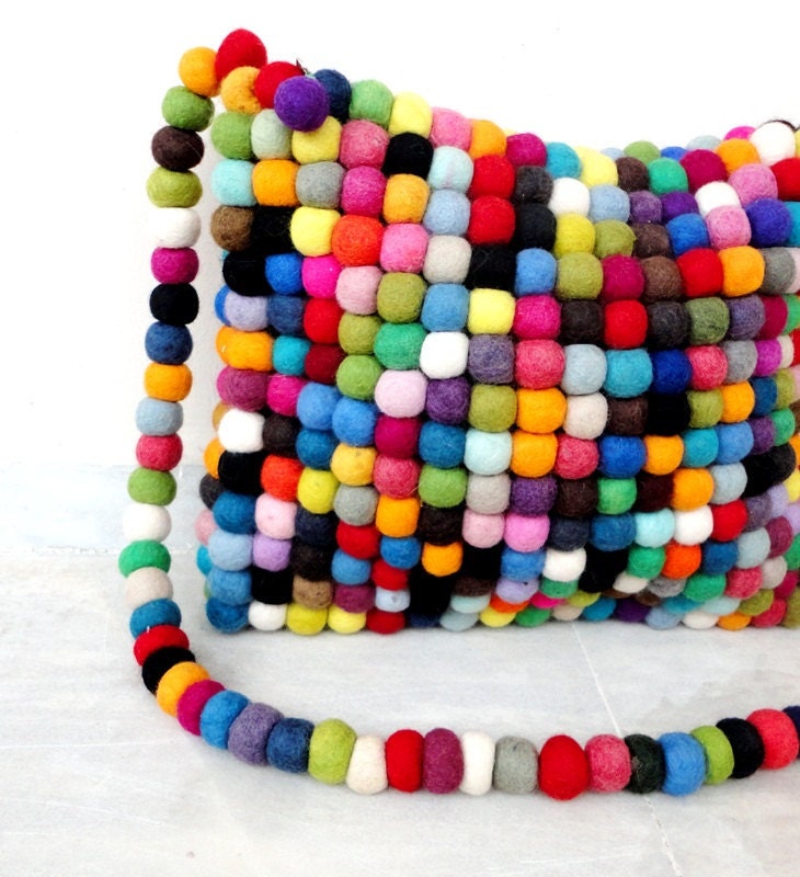 SALE.....Handmade CUTE Eco Friendly Felted Bag