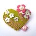 Handmade vintage shabby chic brooch