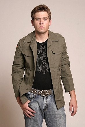 Military Vintage German Moleskin Jacket (Sizes Medium-Large))