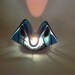 Sale-Black Friday/Cyber Monday Sale-Tealight Holder Fused Glass Candleholder Blue