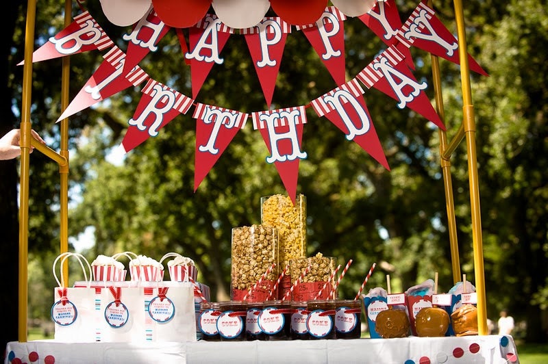 Carnival Birthday Sign