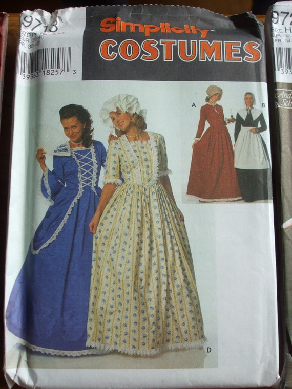 Frontier Colonial Dresses Pattern Simplicity by PatternMatters