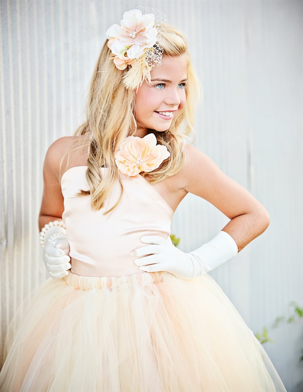 Rose and Pearl Birdcage Fascinator Hair Clip or Headband--------------Perfect for WEDDINGS-----Afternoon Tea