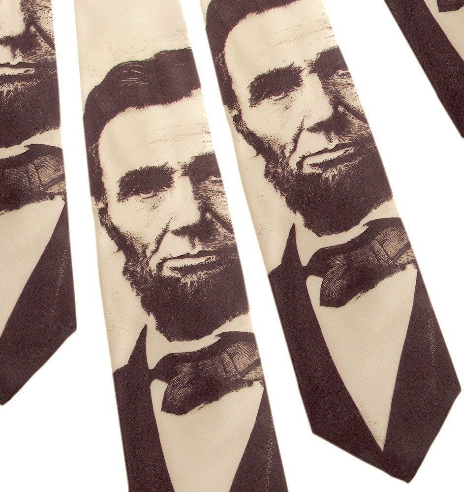 Abraham Lincoln Necktie - Sepia Tie
