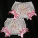 Pastel Pink , yellow & Lavender Baby Girl Bloomers, Diaper Cover, Panties Free Shipping