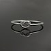 Love knot ring. Sterling Silver knot ring. Dainty infinity ring. Forget me not knot