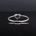 Sterling Silver heart ring. Love knot ring infinity ring. Unique promise ring, committment ring, Purity ring midi ring
