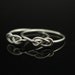 Infinity knot ring SET of two. Best friends jewelry, Sisters rings, Argentium Sterling Silver knot ring. Promise ring. Figure 8