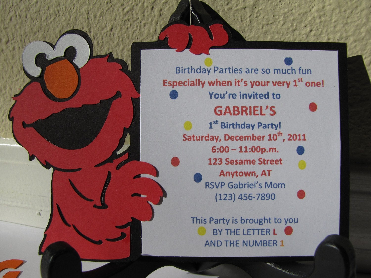 Sesame Street Elmo Invitations QTY 20
