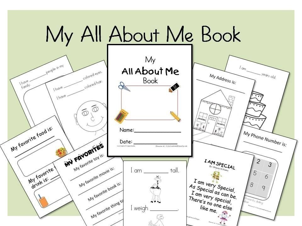 My All About Me Book