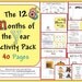 12 Months of the Year Activity Pack
