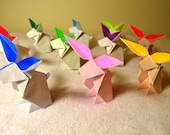 10 Origami Bunny Rabbits Any Colors