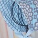Baby Bonnet Reversible Wallflowers in Blue, Sun Hat by Willow Handmade