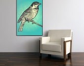Vintage Bird Huge Art Print