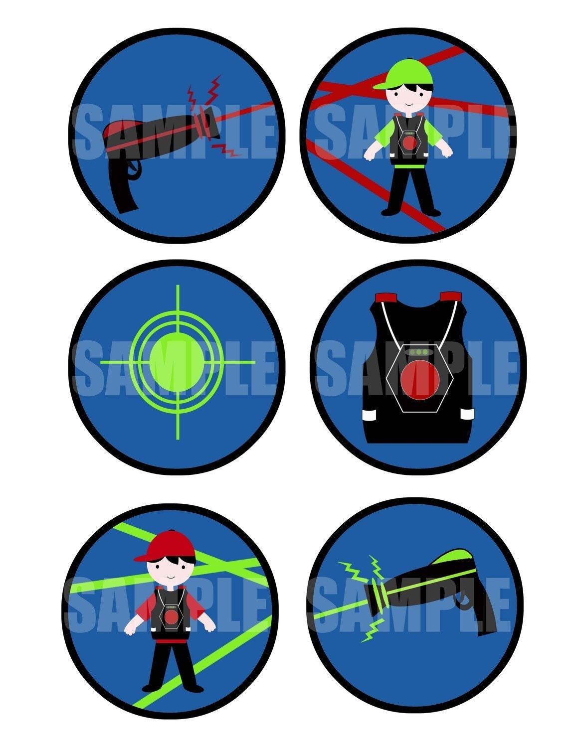 laser tag clipart