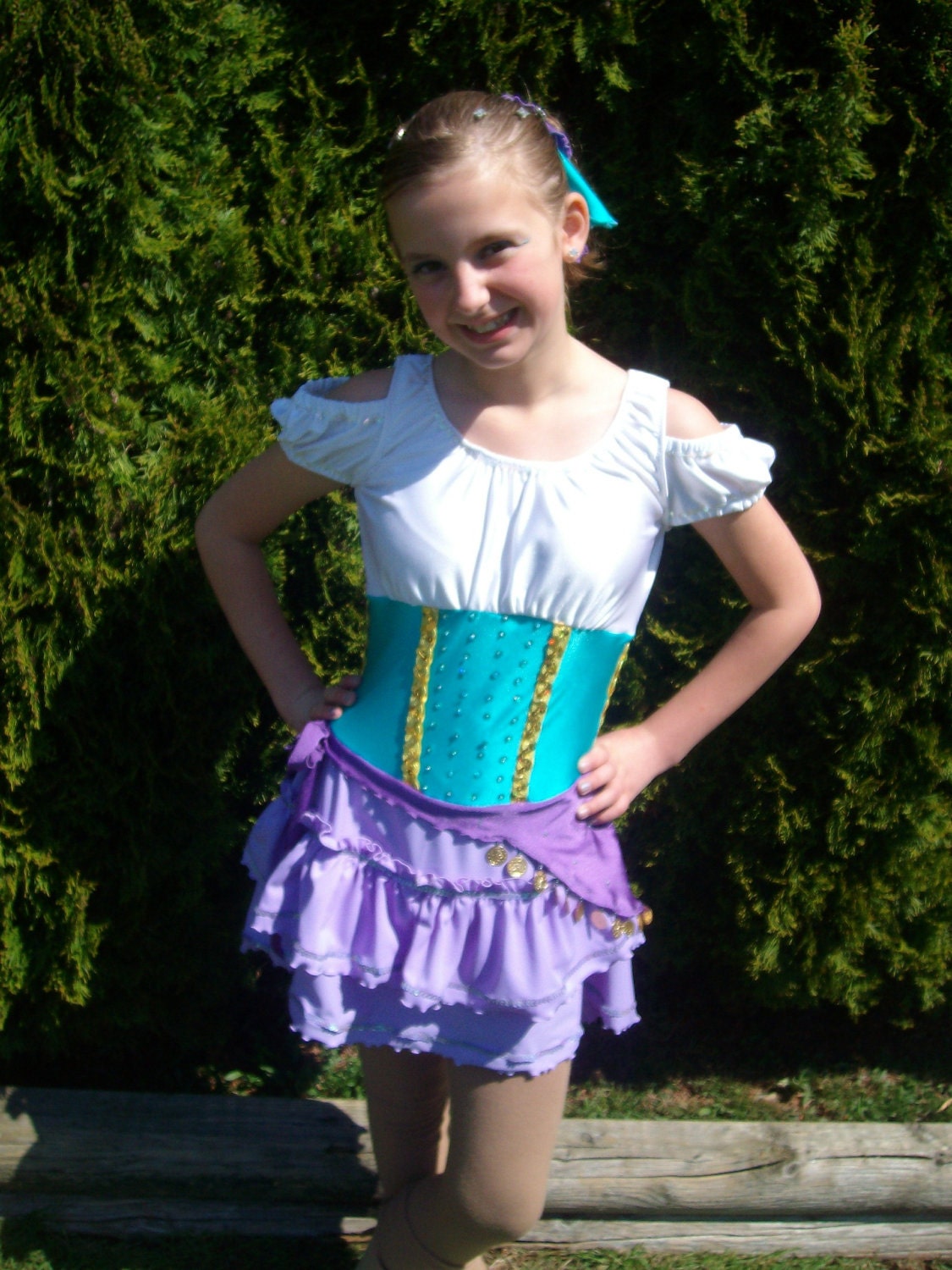 Disney Inspired - Esmeralda Gypsy Figure Skating Dress from Hunchback of Notre Dame