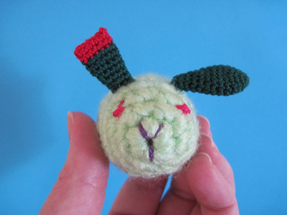 SPRING SALE Zombie bunny crocheted toy with egg