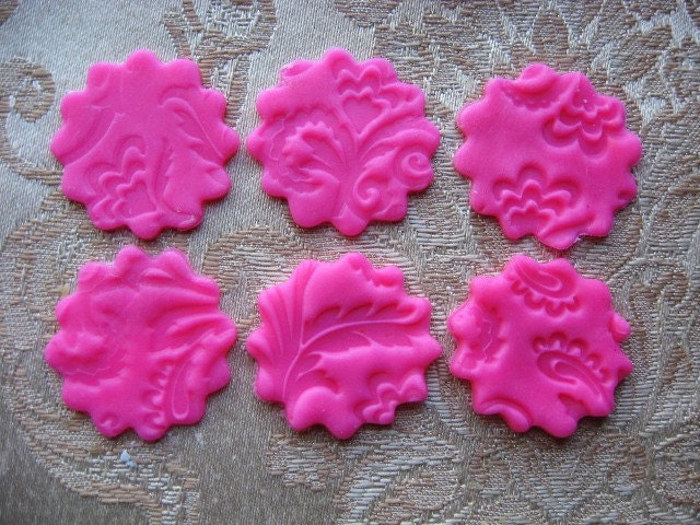 24 Fluted Fondant Circles-More shapes available (EDIBLE) Il_170x135