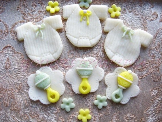 12pc Baby Themed Fondant Set (EDIBLE) Il_570xn