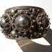 Vintage Siam Sterling Silver Cuff Bracelet. Bohemian heavily decorated handcrafted. Ornate details, studs, balls. Gypsy, hippie, Boho.