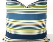 Decorative Designer Pillow Cover - P Kaufmann - Indoor - Outdoor - On Both Sides - Stripes - 18x18 or 20x20 inches