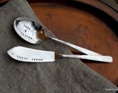 Just a Dollop ... A Little Spread - Upcycled Vintage Brunch Set - Handmade Original by Sycamore Hill