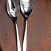 Lettuce Entertain You ... Endive In (TM) - Upcycled Vintage Silver Salad Serving Set