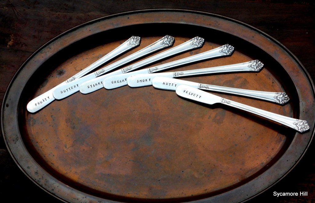 The Cheesy Seven - Individual Spreaders Handmade by Sycamore Hill