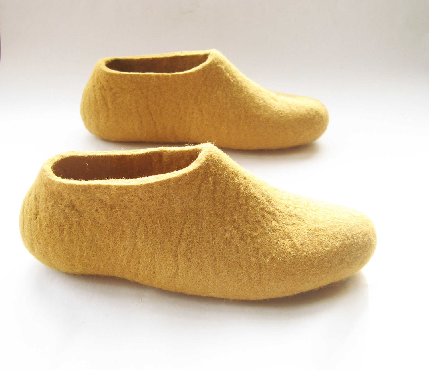 Felted Slippers Travel Safari Camel. Cold Feet. Non Slip. Custom Handmade. All sizes for Women.