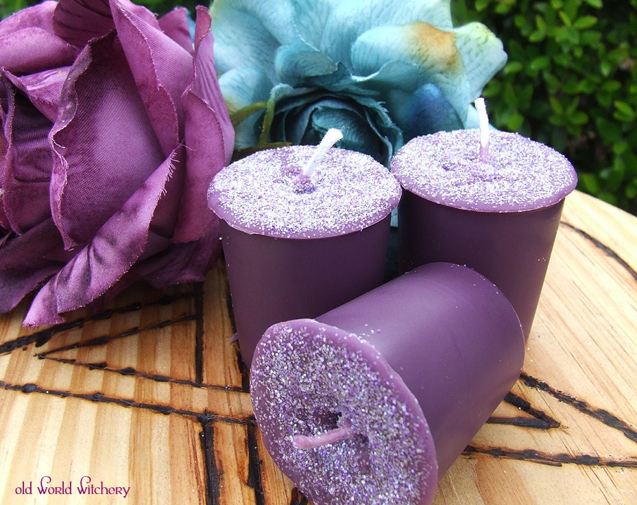 FAERIE MAGICK Spell Votives Set of 3 Vanilla Summer Berries