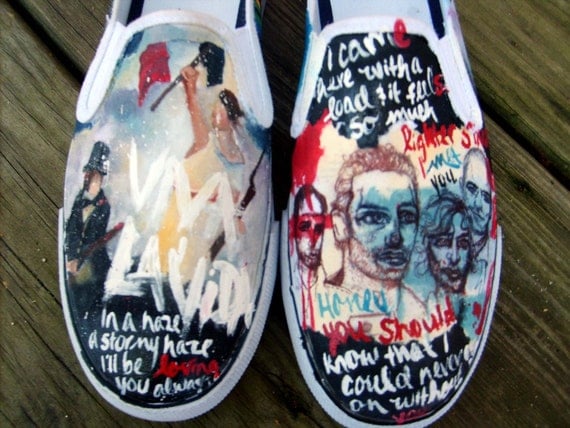 Custom Hand Painted Music Shoes
