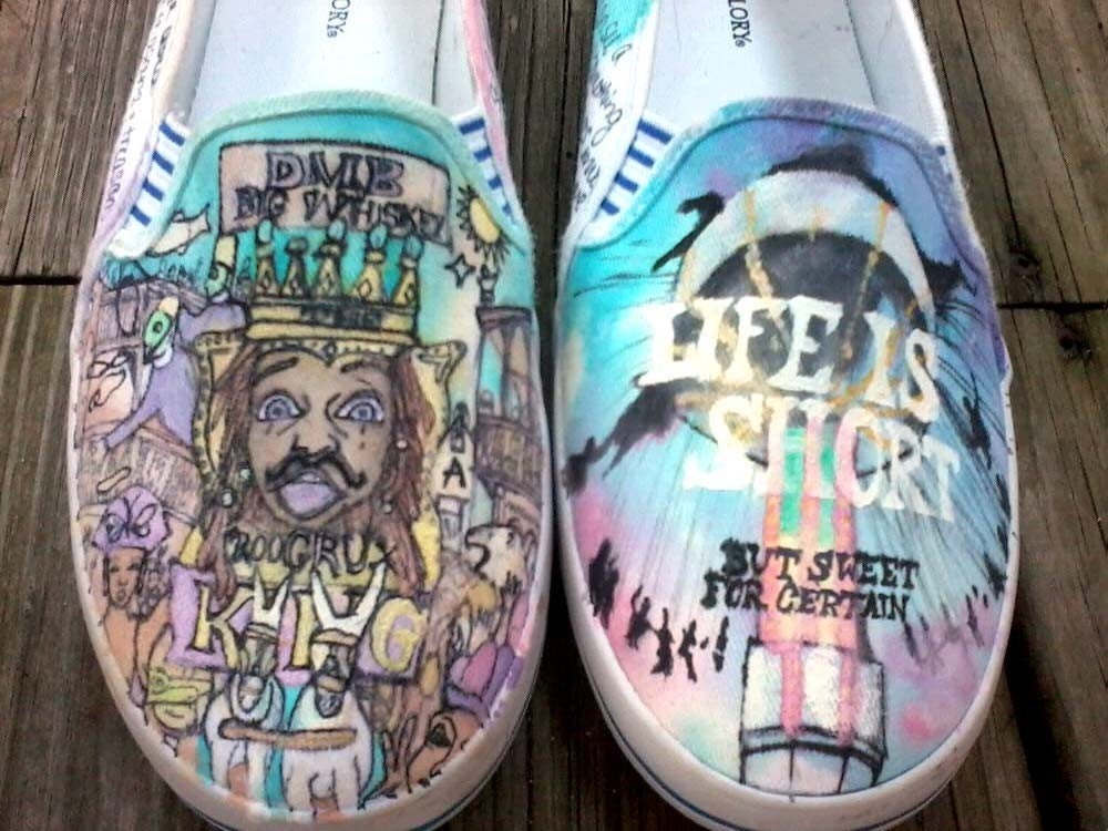 Custom Hand Painted Music Shoes