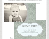 Blueberry Muffin - Horizontal Mommy 411 Card PSD Template Design