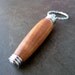 Wood Key Chain, Secret Compartment, Honduran Mahogany with Chrome Accents and Gift Box