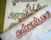 Adventure Words Embroidery Pattern PDF