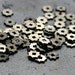 Small vintage clock brass gears -- set of 15